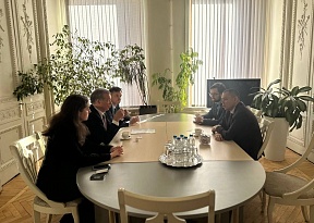 19 марта 2025 г. в особняке Барятинских состоялась рабочая встреча и.о. представителя МИД России М.Г.Полетаева и Президента Союза "Санкт-Петербургская торгово-промышленная палата" В.И.Катенева